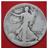 1916 Walking Liberty Silver Half Dollar Coin