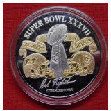 1oz .999Silver Super Bowl Round-Buccaneers&Raiders