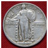 1920 Standing Liberty Silver Quarter Coin