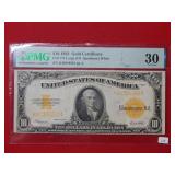 1922 US $10 Gold Currency FR#113 PMG 30
