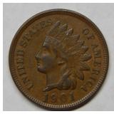 1901 Indian Head Cent - Brown