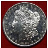 1890 S Morgan Silver Dollar Coin