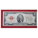 1928 G $2 United States Note - Red Seal