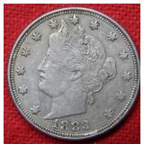 1883 Liberty Head Nickel with Cents