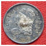 1834 Bust Silver Half Dime