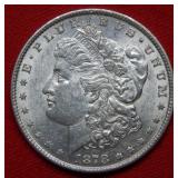 1878 REV 1879 Morgan Silver Dollar Coin