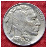 1931 S Buffalo Nickel Coin