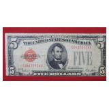 1928 $5 United States Note - Red Seal