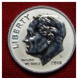2018 S Reverse Proof Roosevelt Dime
