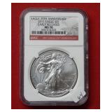 2011 Silver Eagle 1oz NGC MS70