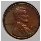 1964 D Lincoln Cent - Rainbow Tone