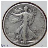 1923 S Walking Liberty Silver Half Dollar