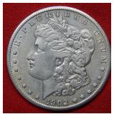 1902 S Morgan Silver Dollar Coin