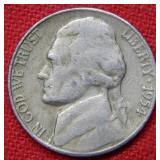 1954 S/D Jefferson Nickel