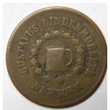 1863 Hard Times Token - Gustavus Lindenmueller