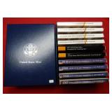 (10) 2007-2016 Presidential Dollar Proof Sets