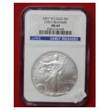 2007 W Silver Eagle NGC MS69 - Early Release