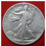 1920 D Walking Liberty Silver Half Dollar Coin