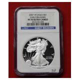 2007 W Silver Eagle 1oz NGC PF70 Ultra Cameo