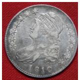 1810 Silver Bust Half Dollar Coin