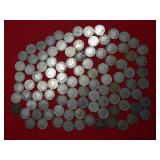 100 Liberty Head Nickels - many dating in 1800s