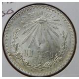1943 Mexico Silver Peso Coin