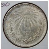 1940 Silver Mexico Peso Coin
