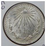 1944 Mexico Silver Peso Coin