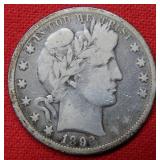 1893 O Barber Silver Half Dollar Coin