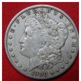 1900 O/CC Morgan Silver Dollar Coin