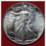 1945 Walking Liberty Silver Half Dollar