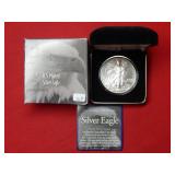 2001 Silver Eagle 1oz with free box
