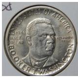 1946 Booker T Washington Silver Half Dollar Coin