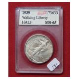 1939 Walking Liberty Silver Half