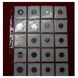 (20) Proof US Coins - 5 each of .25, .1, .05, .01