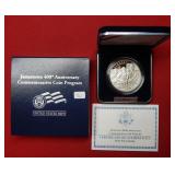 2007 Jamestown Proof Silver Commemorative Dollar