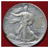 1934 D Walking Liberty Silver Half Dollar Coin