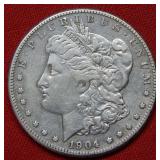 1904 S Morgan Silver Dollar Coin