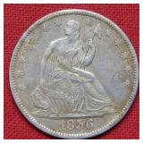 1856 O Seated Liberty Half Dollar - No Motto