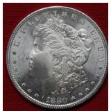 1880 S Morgan Silver Dollar Coin