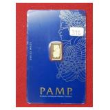 PAMP Collectible 1 gram 999.9 Fine Gold