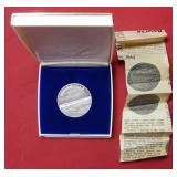 1977 Proof Iraq 1 Dinar Silver Coin