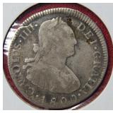 1800 2R Spain Silver Coin