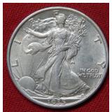 1935 Walking Liberty Silver Half Dollar