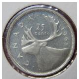 1965 Proof Canada Silver Quarter