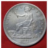 1877 S Silver Trade Dollar