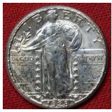 1928 S Standing Liberty Silver Quarter