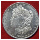 1884 O Morgan Silver Dollar Coin