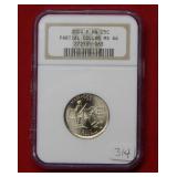 2000 P Clad Mass State Quarter NGC MS66 - Error