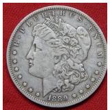 1889 O Double 18-9 Morgan Silver Dollar Coin